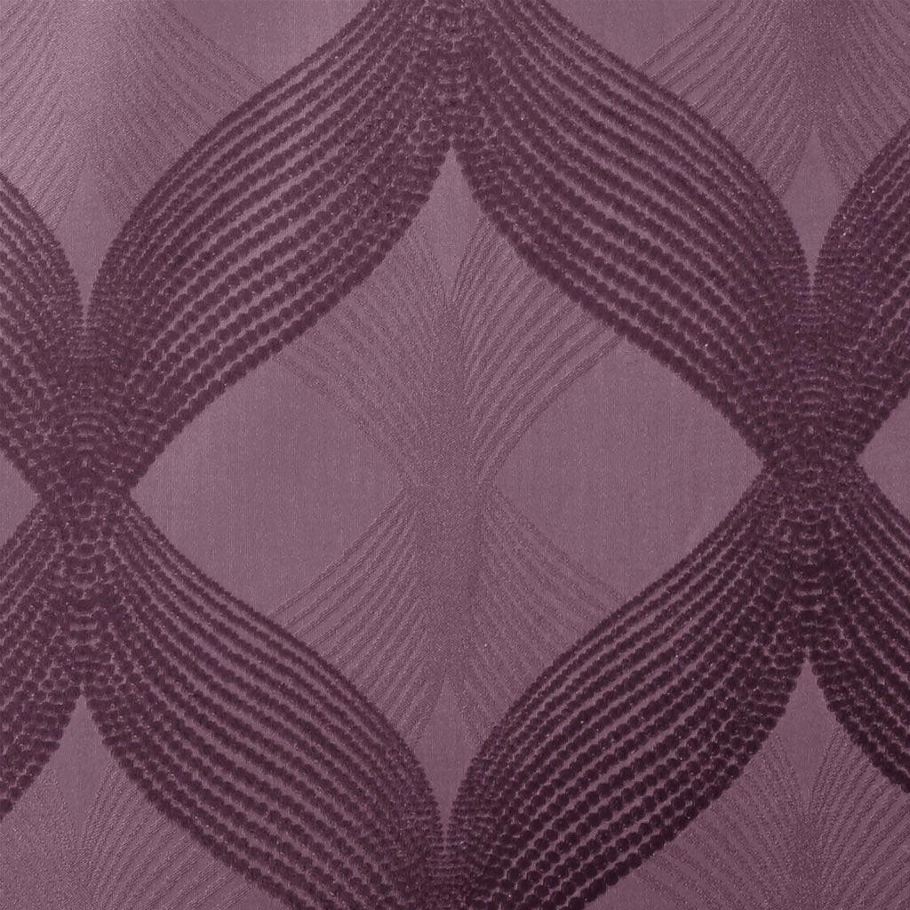 Bentley 108 H Ogee Knitted Jacquard Total Blackout Panel Plum Olliix.com