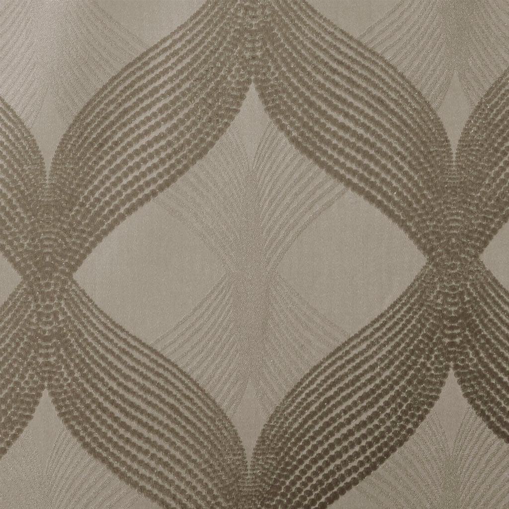 Bentley 84 H Ogee Knitted Jacquard Total Blackout Panel Taupe Olliix.com