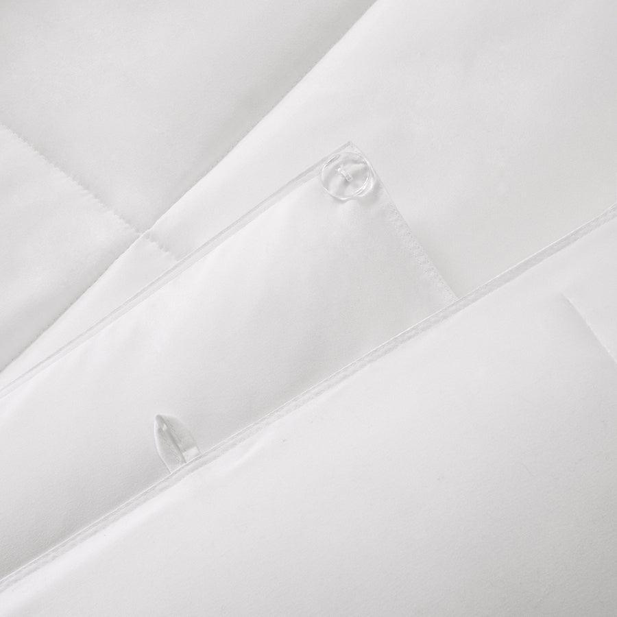 Benton Full/Queen All Season 2 in 1 Down Casual Alternative Comforter White Olliix.com