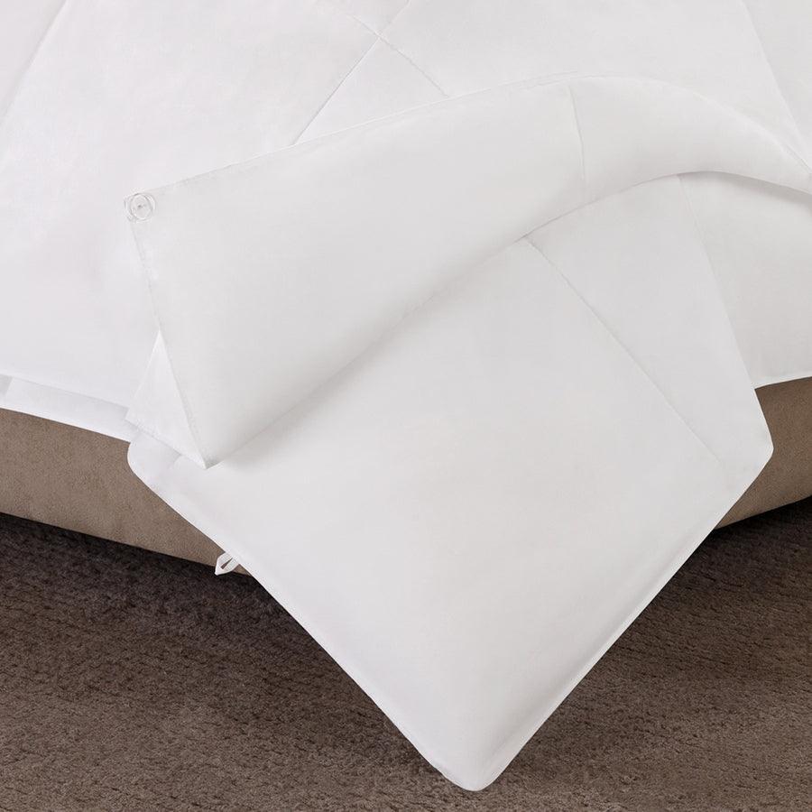 Benton Full/Queen All Season 2 in 1 Down Casual Alternative Comforter White Olliix.com