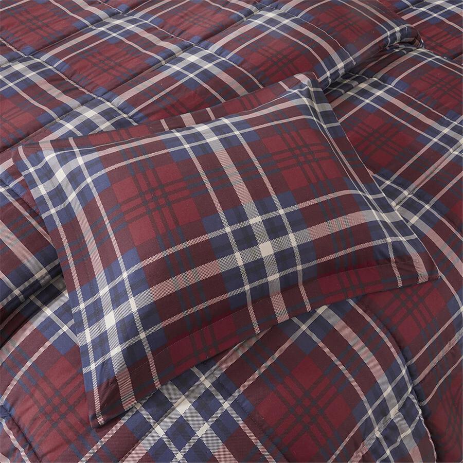 Bernard Twin/Twin XL 3M Scotchgard Down Alt Comforter Mini Set Red Olliix.com