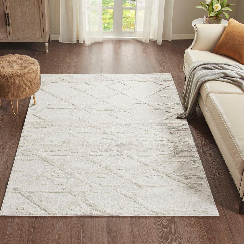 Beverly 5x7 Area Rug Cream Olliix.com