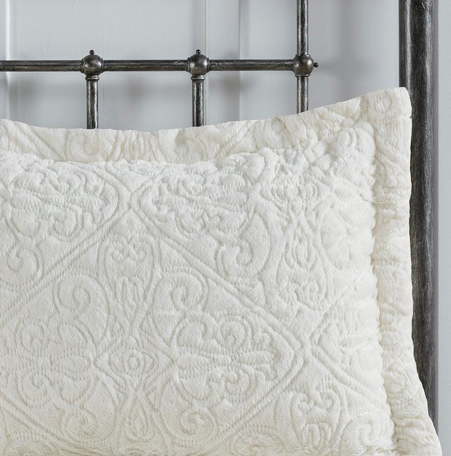 Bismarck Ultra Plush Comforter Mini Set Ivory Full/Queen Olliix.com