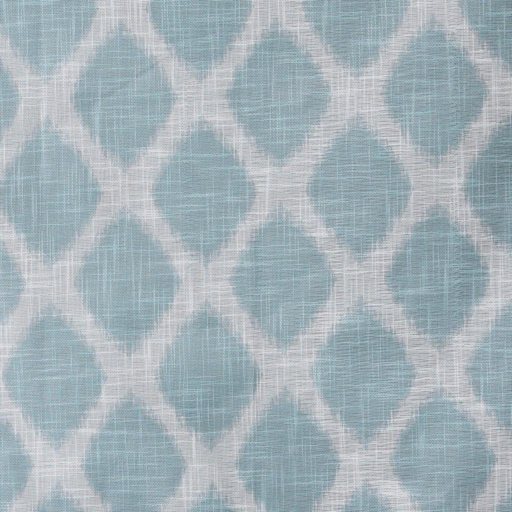 Blakesly 100 H Printed Ikat Blackout Patio Curtain Aqua Olliix.com