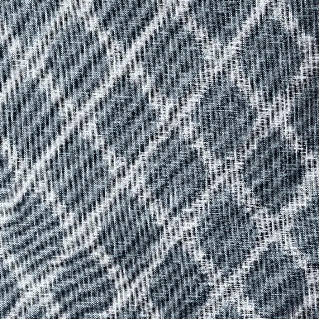 Blakesly 100 H Printed Ikat Blackout Patio Curtain Navy Olliix.com