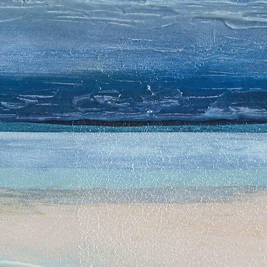 Blue Horizon Gallery Art 5 Piece Set with Bronze Frame Blue Multicolor Olliix.com