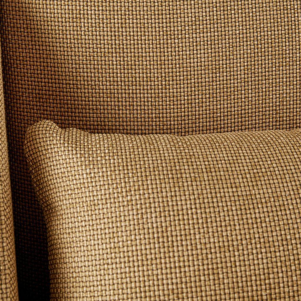 Boomerang Accent Chair Mustard Yellow & Pecan Olliix.com