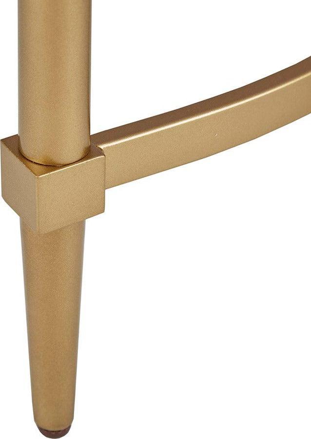 Bordeaux Console Table White & Gold Olliix.com