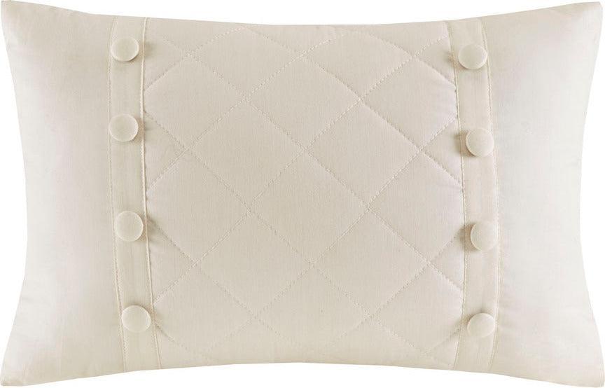 Breanna King 4 Piece Cotton Reversible Tailored Bedspread Set Ivory Olliix.com