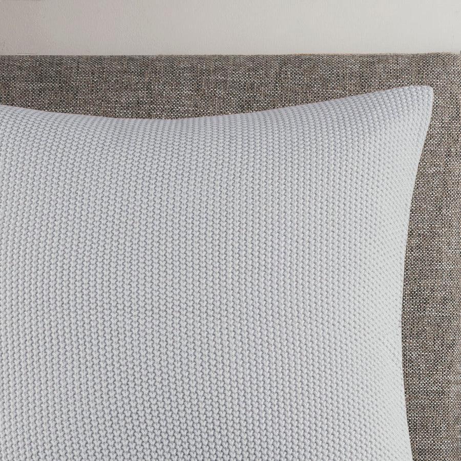 Bree Casual Knit Oblong Pillow Cover 12x20" Gray Olliix.com