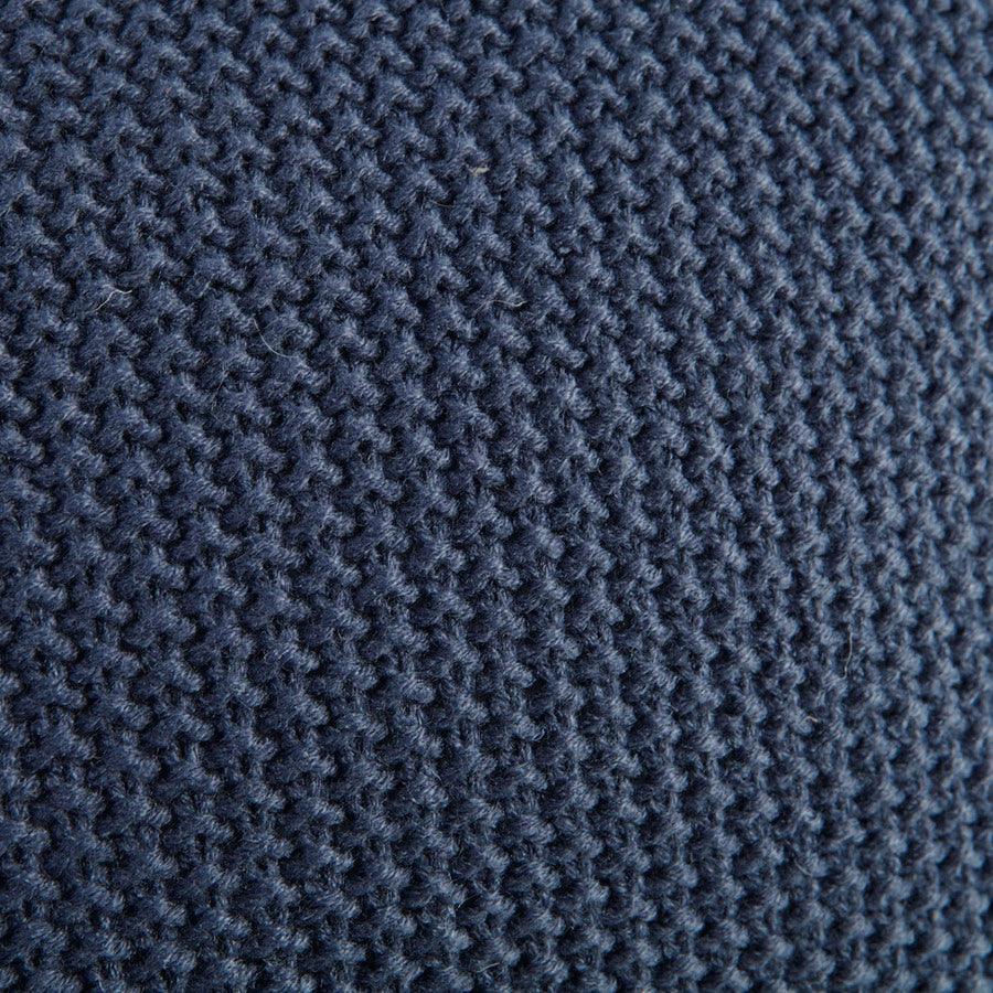 Bree Casual Knit Oblong Pillow Cover 12x20" Indigo Olliix.com