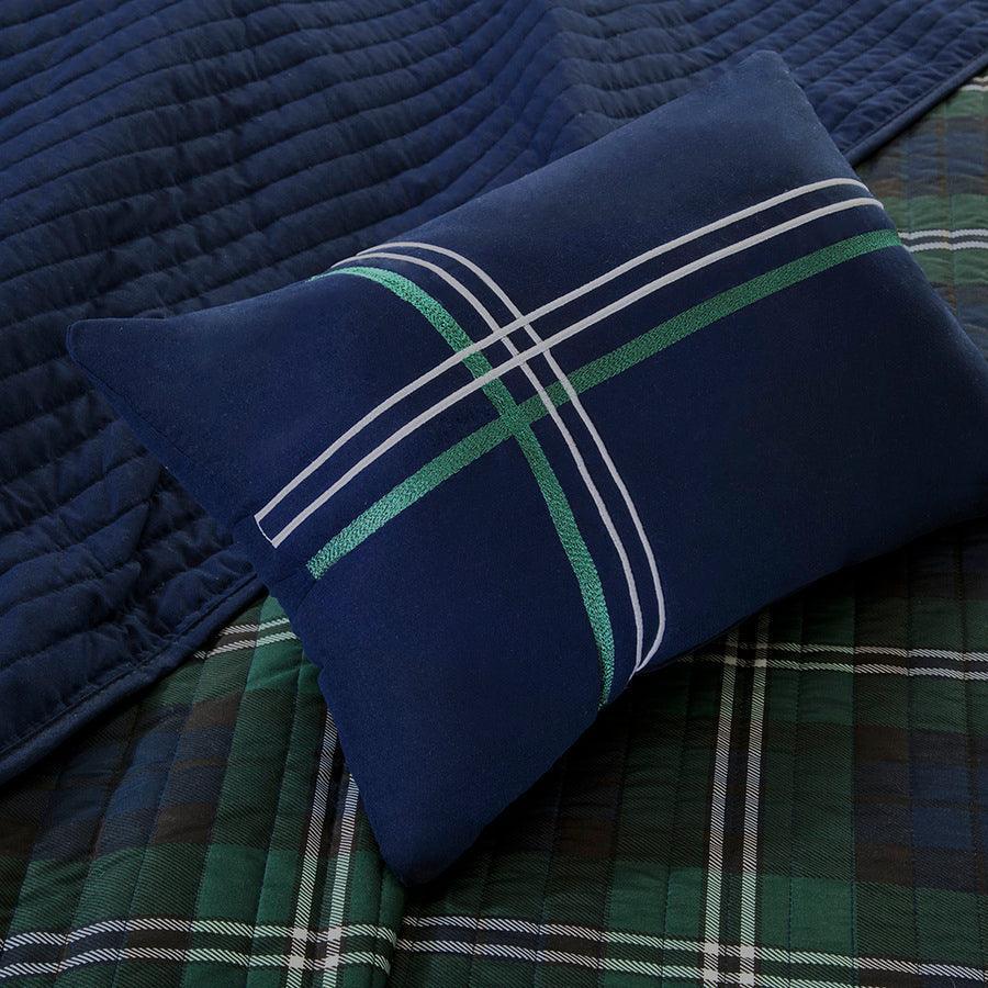 Brody Twin/Twin XL Reversible Coverlet Set Blue Olliix.com