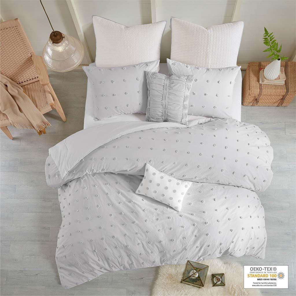 Brooklyn 5-Piece Twin/TXL Comforter Set Gray Olliix.com