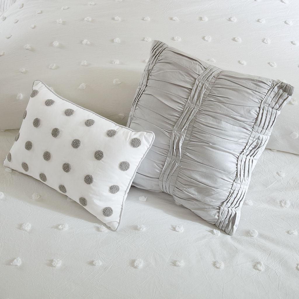 Brooklyn 7-Piece Full/Queen Comforter Set Ivory Olliix.com