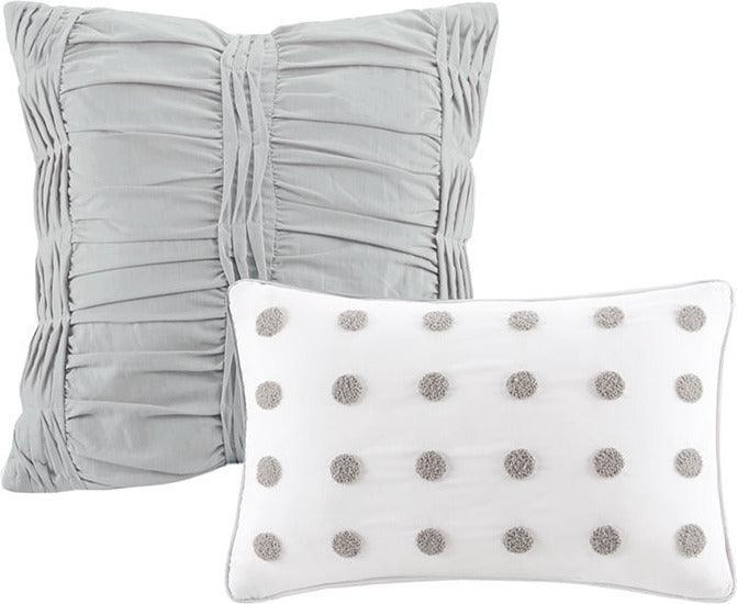 Brooklyn 7-Piece Full/Queen Comforter Set Ivory Olliix.com