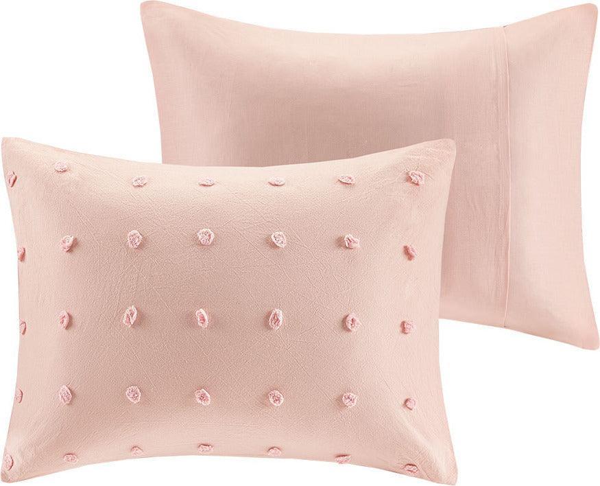 Brooklyn 7-Piece Full/Queen Comforter Set Pink Olliix.com