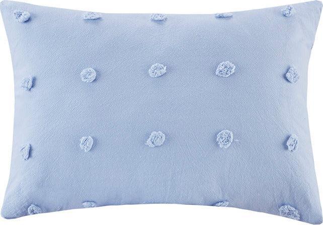 Brooklyn Casual Cotton Jacquard Pom Pom Oblong Pillow 14"W x 20"L Charcoal Olliix.com