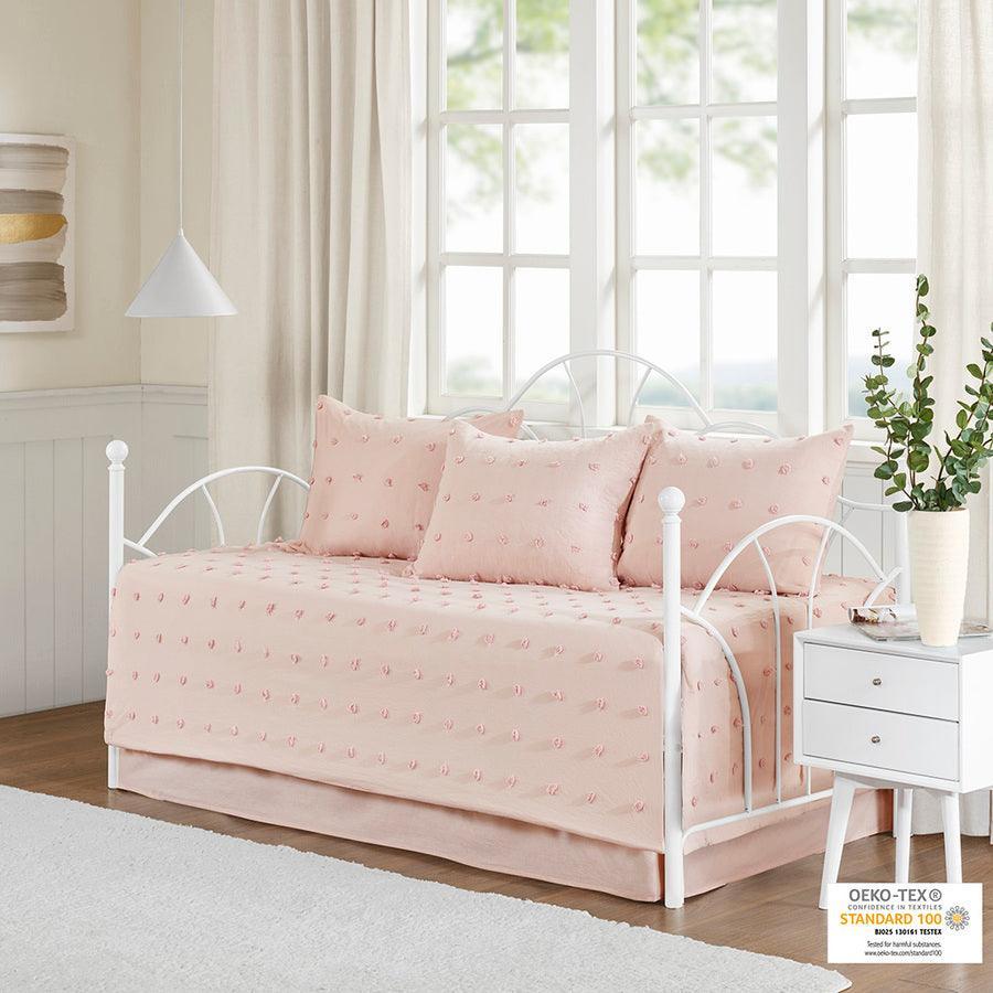 Brooklyn Cottage/Country Cotton Jacquard Daybed Set Pink Olliix.com