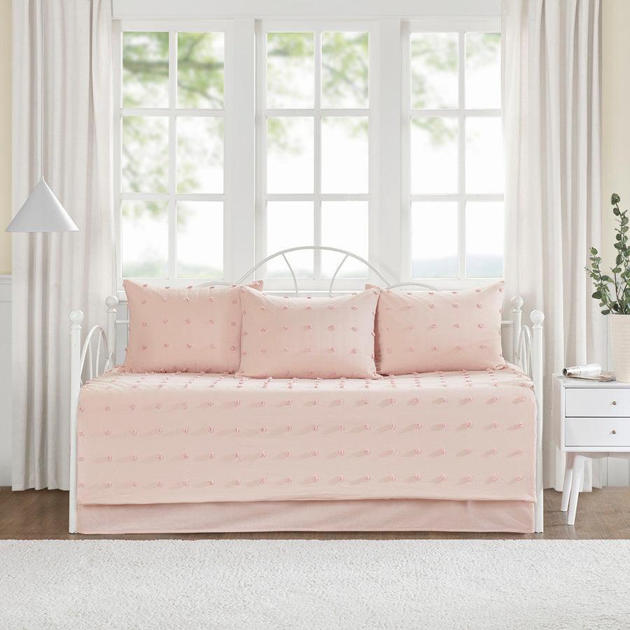 Brooklyn Cottage/Country Cotton Jacquard Daybed Set Pink Olliix.com