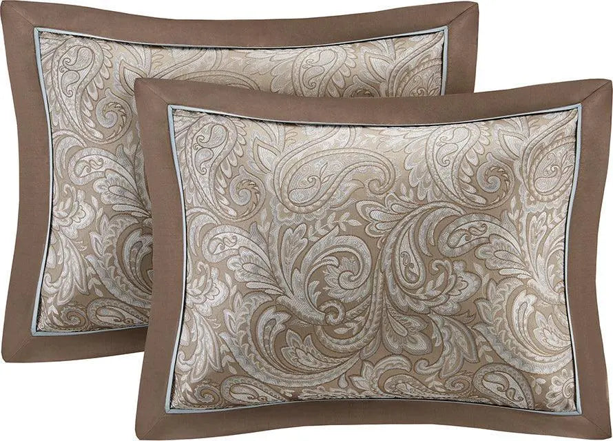 Brystol 24 Piece Room Traditional in a Bag Blue Queen Olliix.com