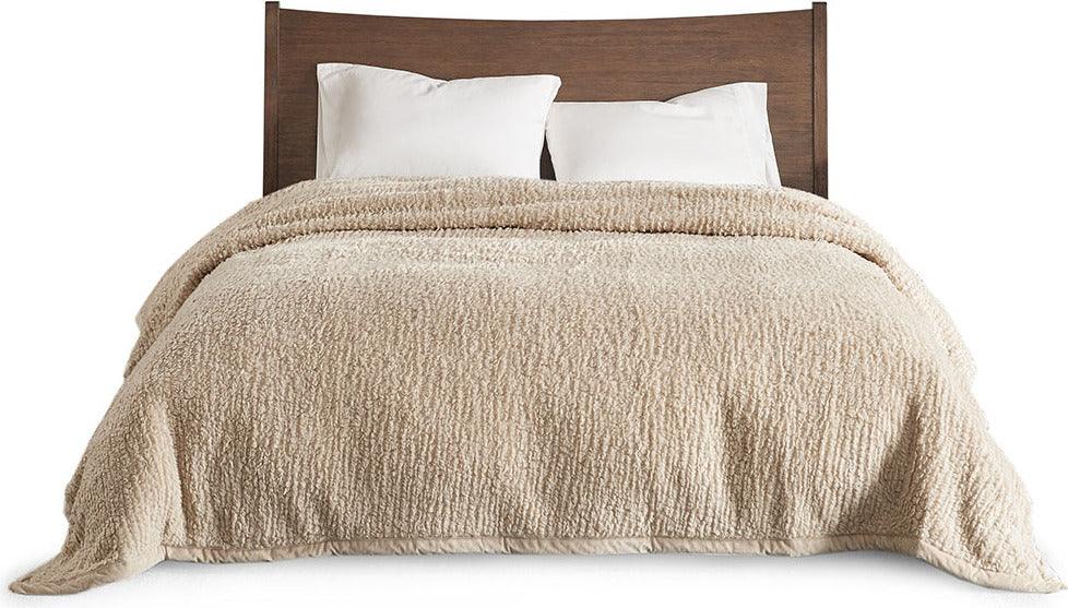 Burlington Berber Blanket King Tan Olliix.com