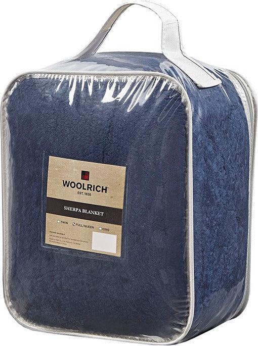 Burlington Berber Blanket Twin Navy Olliix.com