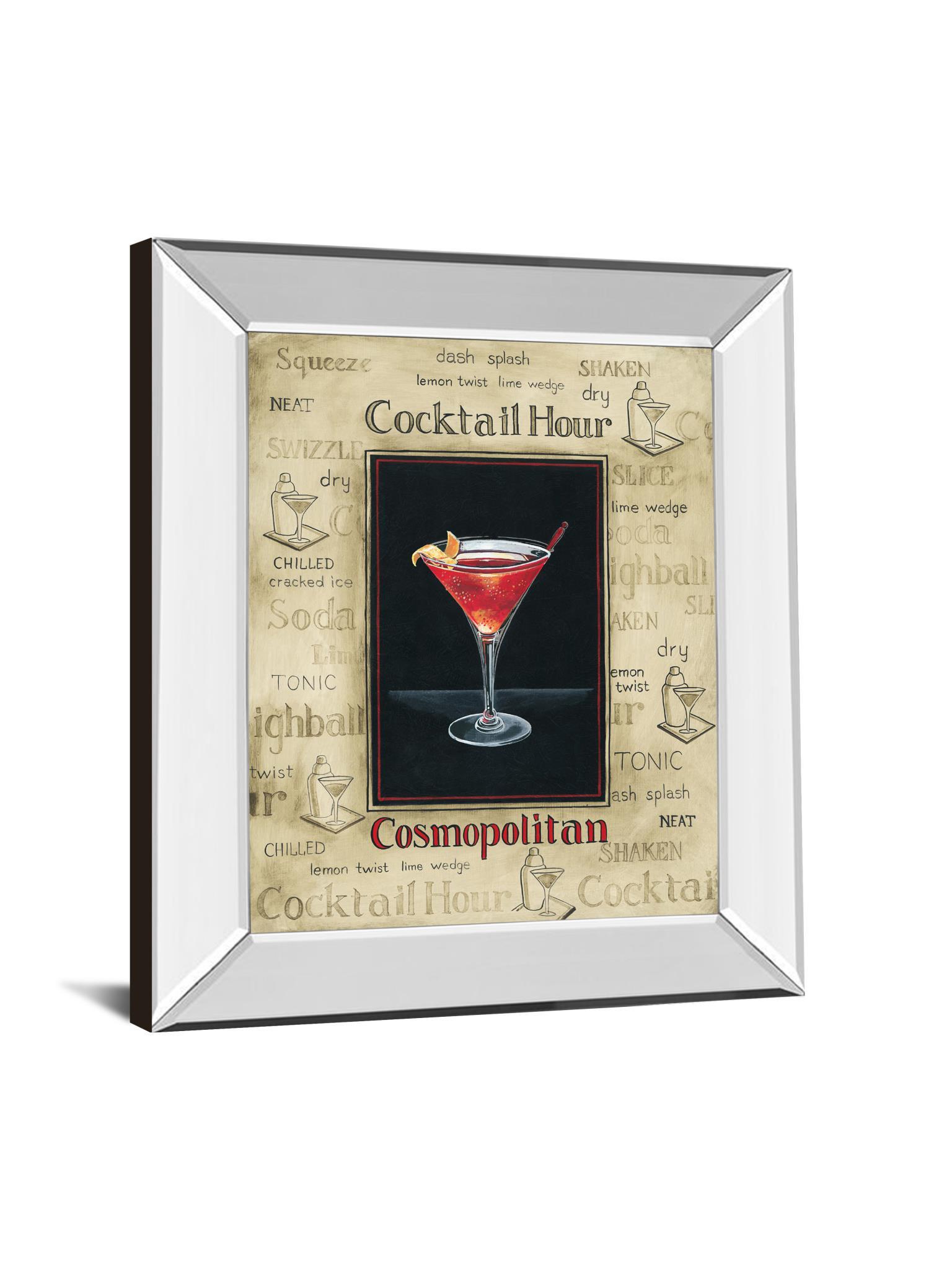 Cosmopolitan By Gregory Gorham - Mirror Framed Print Wall Art - Red Classy Art