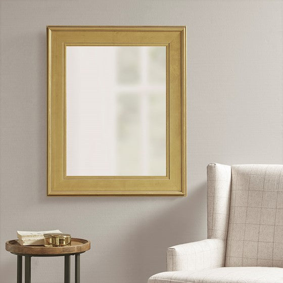 Rectangle Accent Mirror Antique Gold Olliix.com