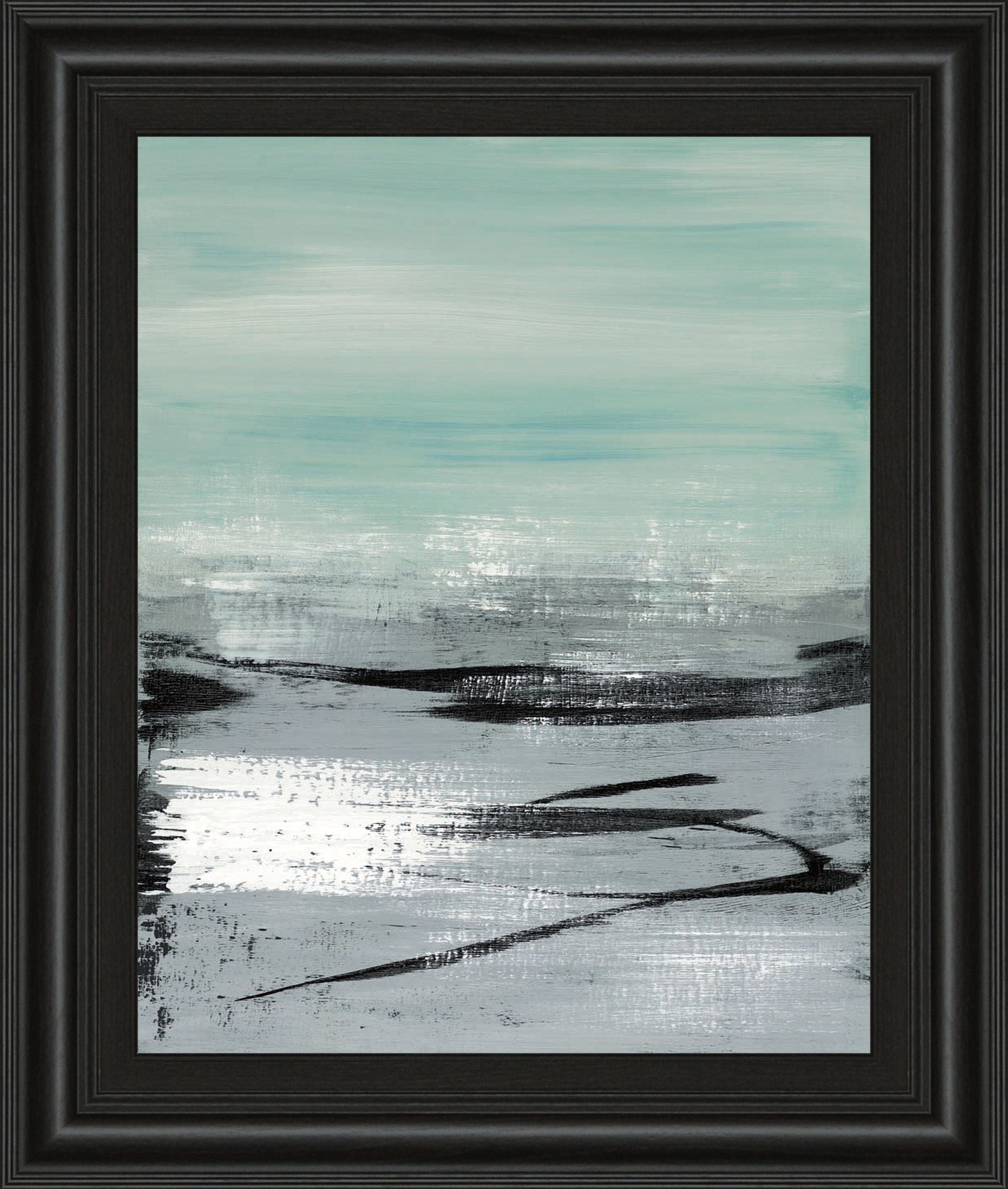 Beach Il By Heather Mcalpine - Framed Print Wall Art - Gray Classy Art