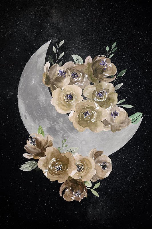 Bohemian Moon By Daniela Santiago (Small) - Black Classy Art