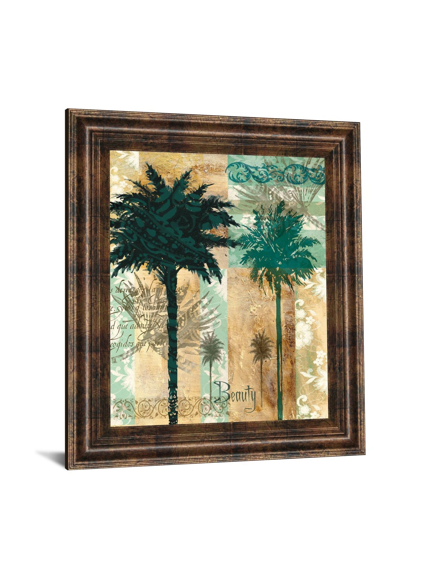 Palm Il By Maeve Fitzsimons - Framed Print Wall Art - Green Classy Art