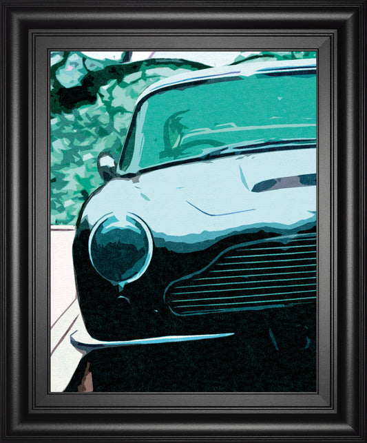 Aston Classic By Malcolm Sanders - Framed Print Wall Art - Green Classy Art