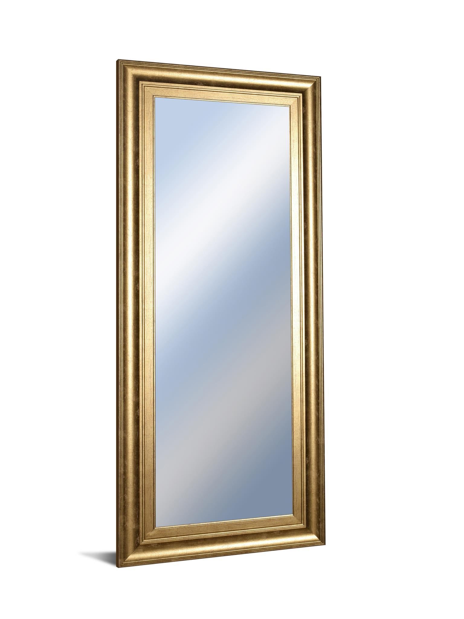 18x42 Decorative Framed Wall Mirror By Classy Art Promotional Mirror Frame #39 - Yellow Classy Art