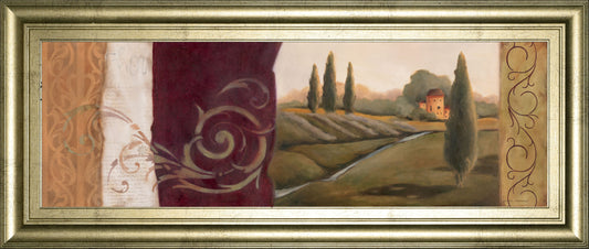 Tuscan Scene I - Framed Print Wall Art - Red Classy Art