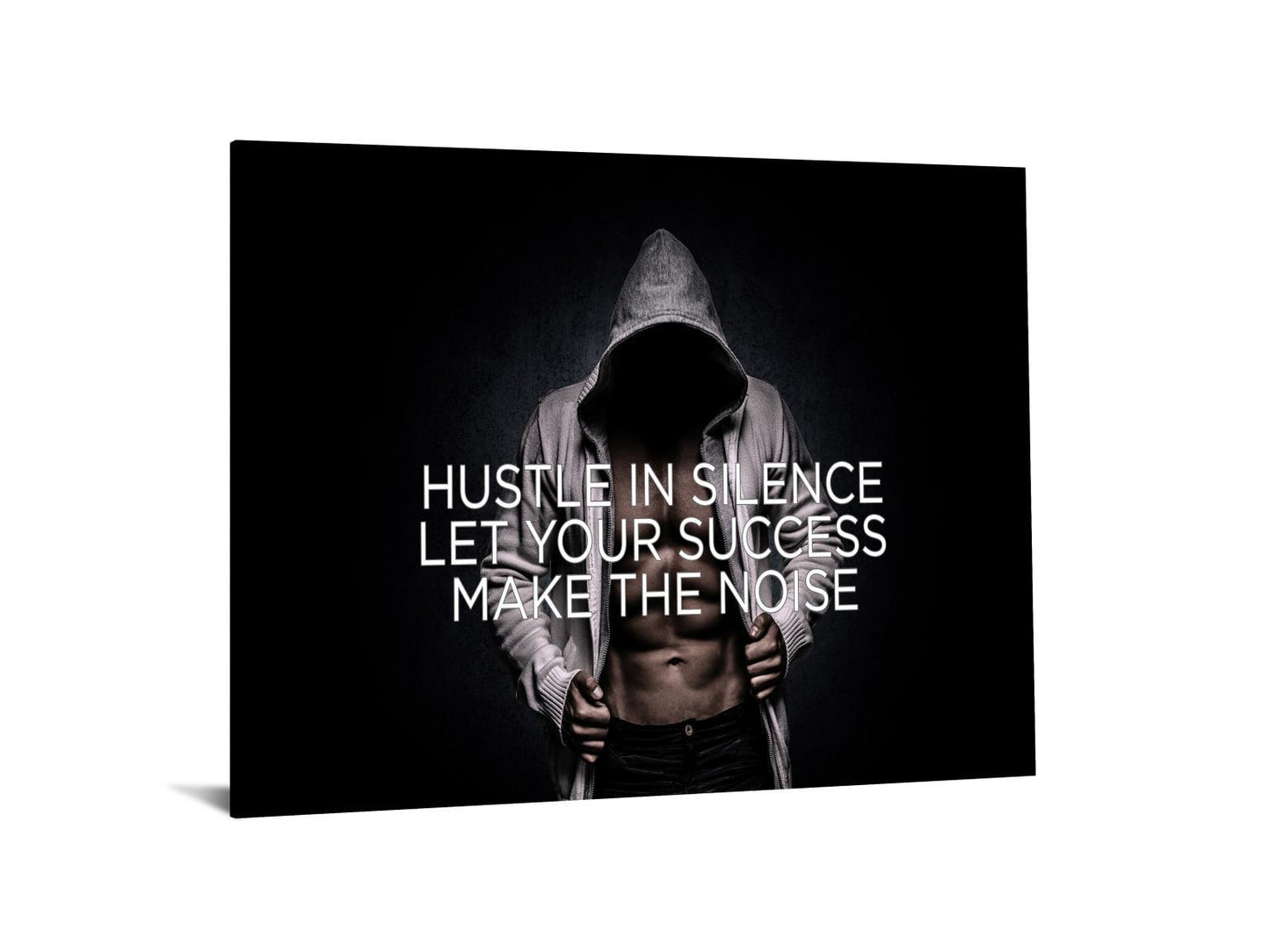 Tempered Glass With Foil - Hustle Noise - Black Classy Art