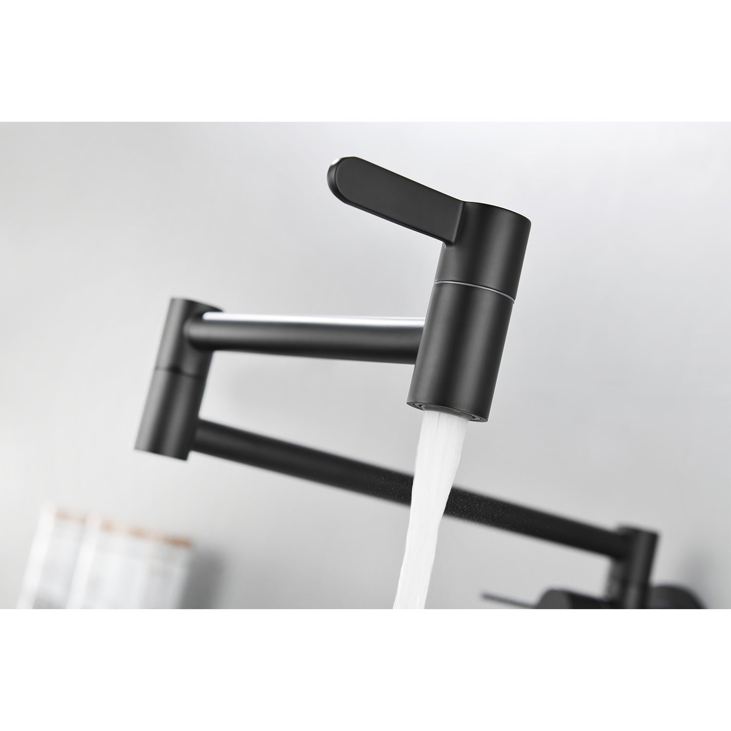 Wall Mount Folding Kitchen Pot Filler Faucet House to Home Furnishings LLC