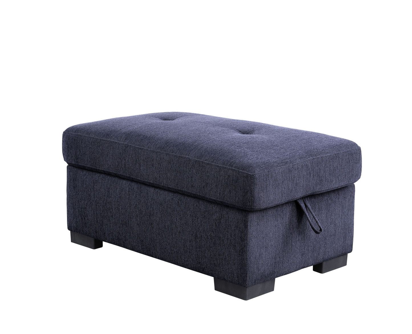 ACME Nekoda Storage Sleeper Sectional Sofa and Ottoman, Navy Blue Fabric 55520 ***(FREE SHIPPING)*** House to Home Furnishings LLC