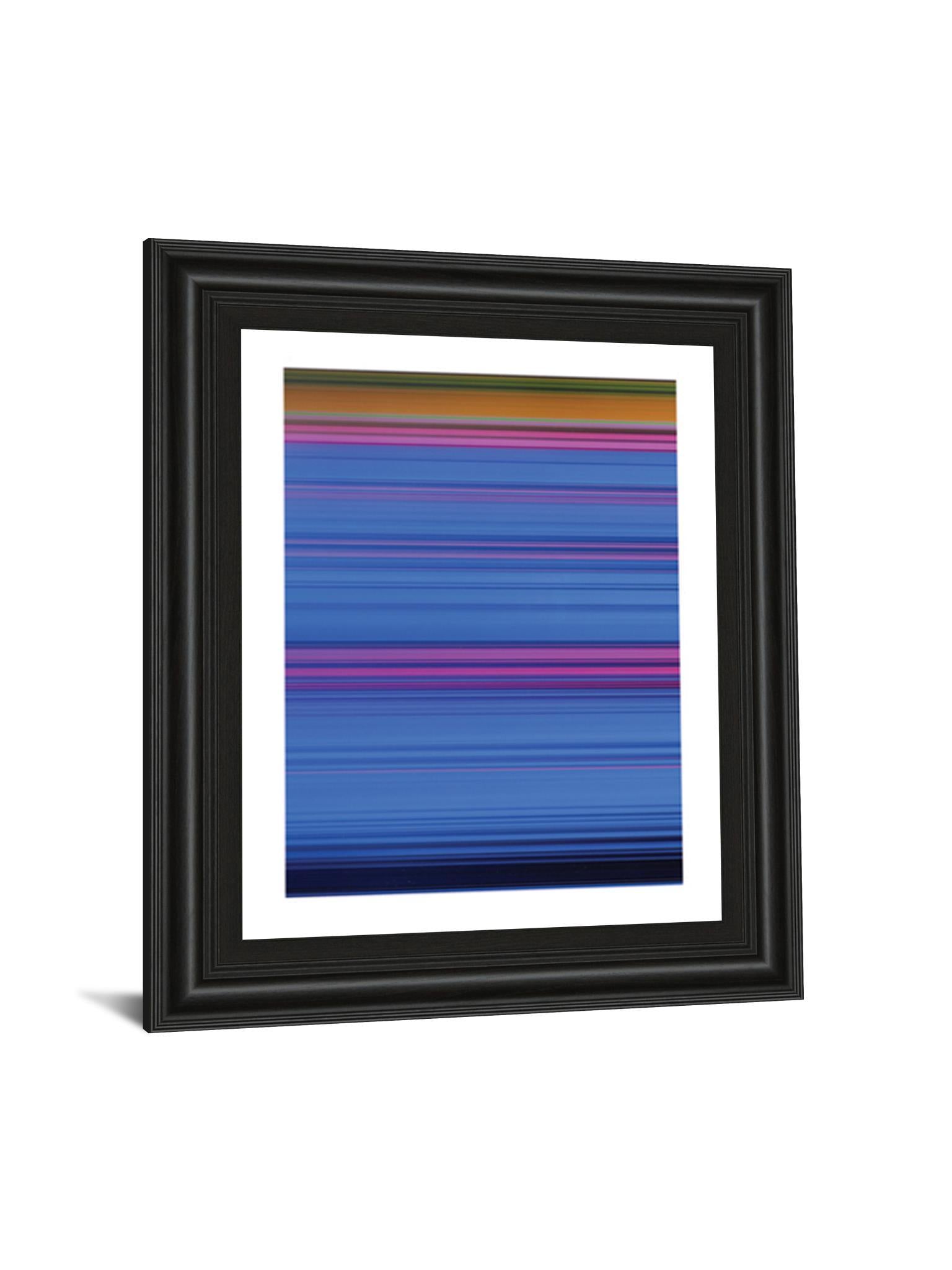 Abstract Blues By Mark Baker - Framed Print Wall Art - Blue Classy Art