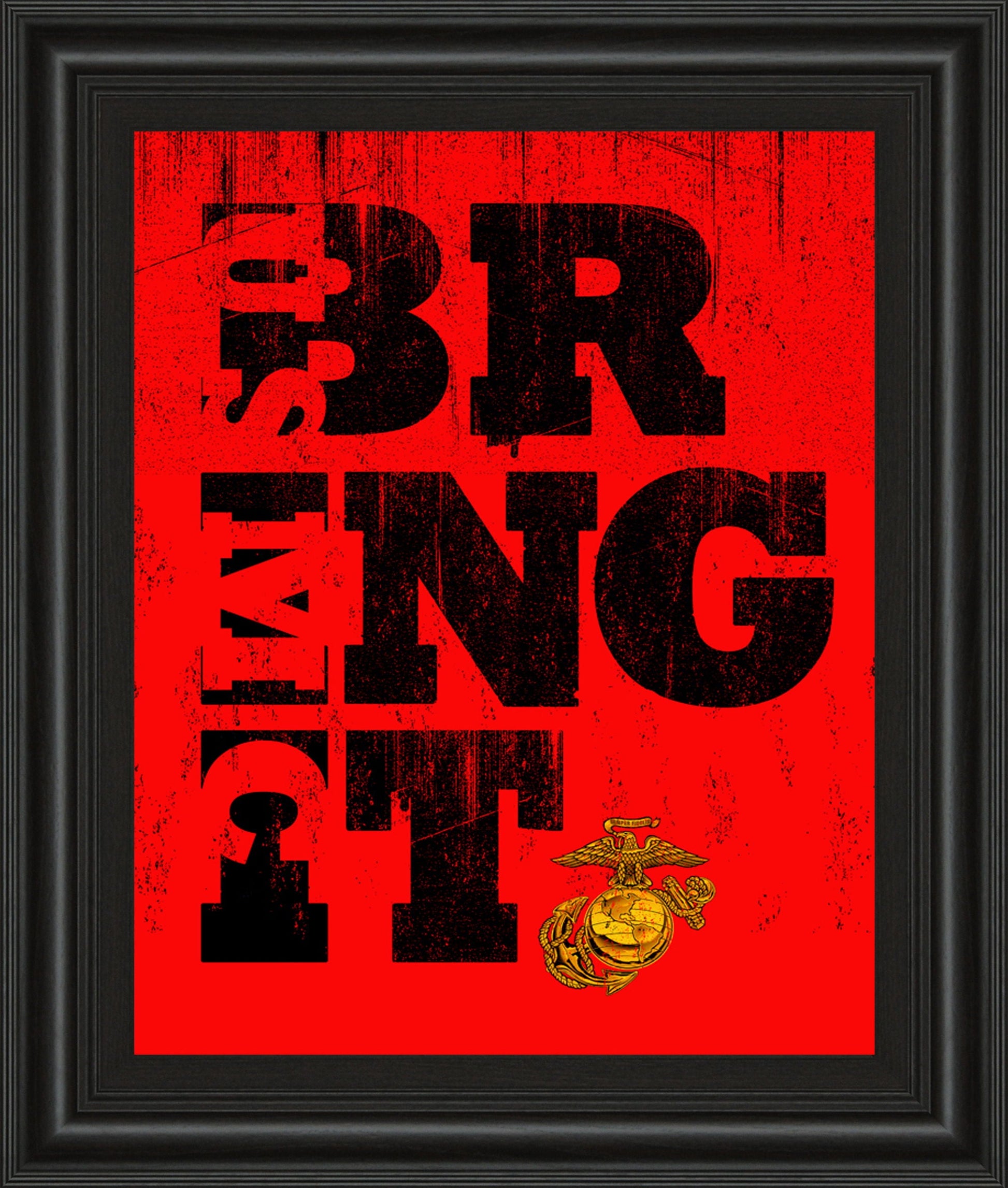 Bring It - Framed Print Wall Art - Red Classy Art