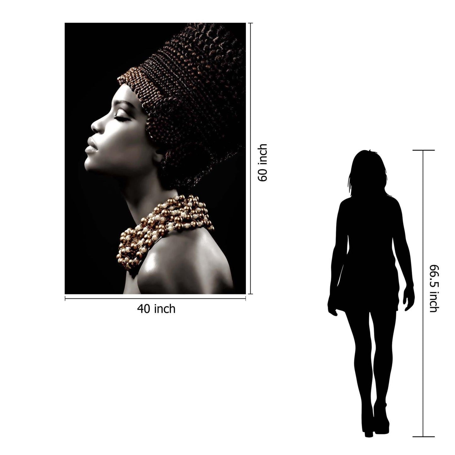 Floating Tempered Glass With Foil Dreams - Black Classy Art