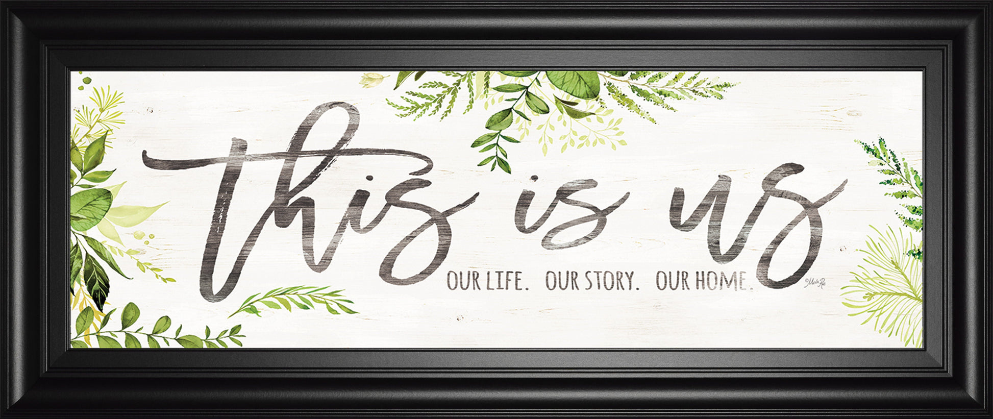 This Is Us By Marla Rae - Framed Print Wall Art - Green Classy Art