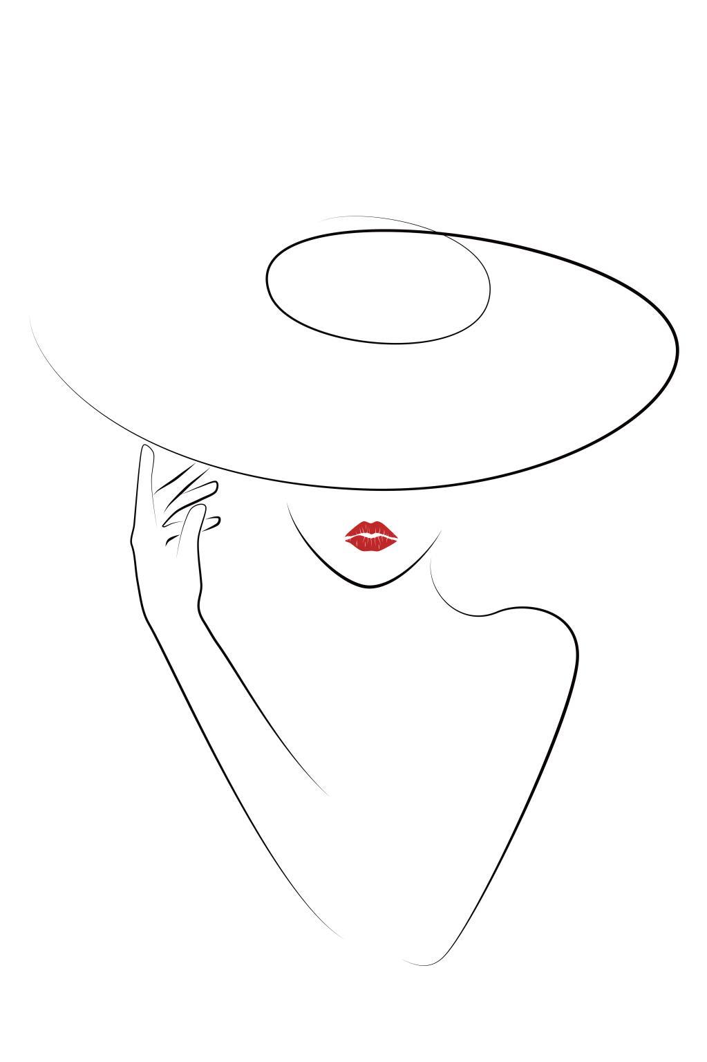 Small - Hat Couture II By Jj Design - White Classy Art