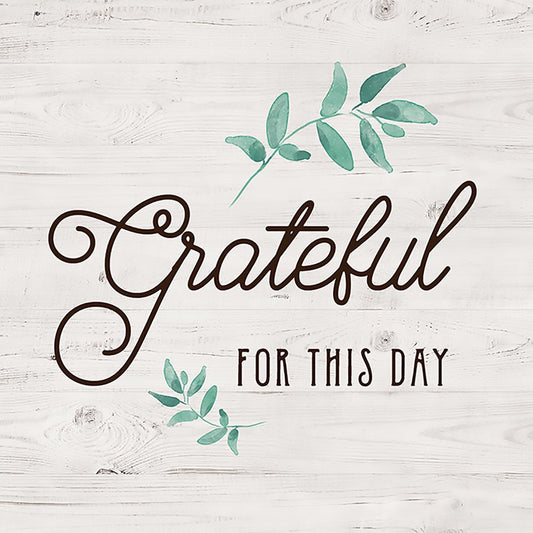 Grateful For This Day By Amanda Murray - Pearl Silver Classy Art