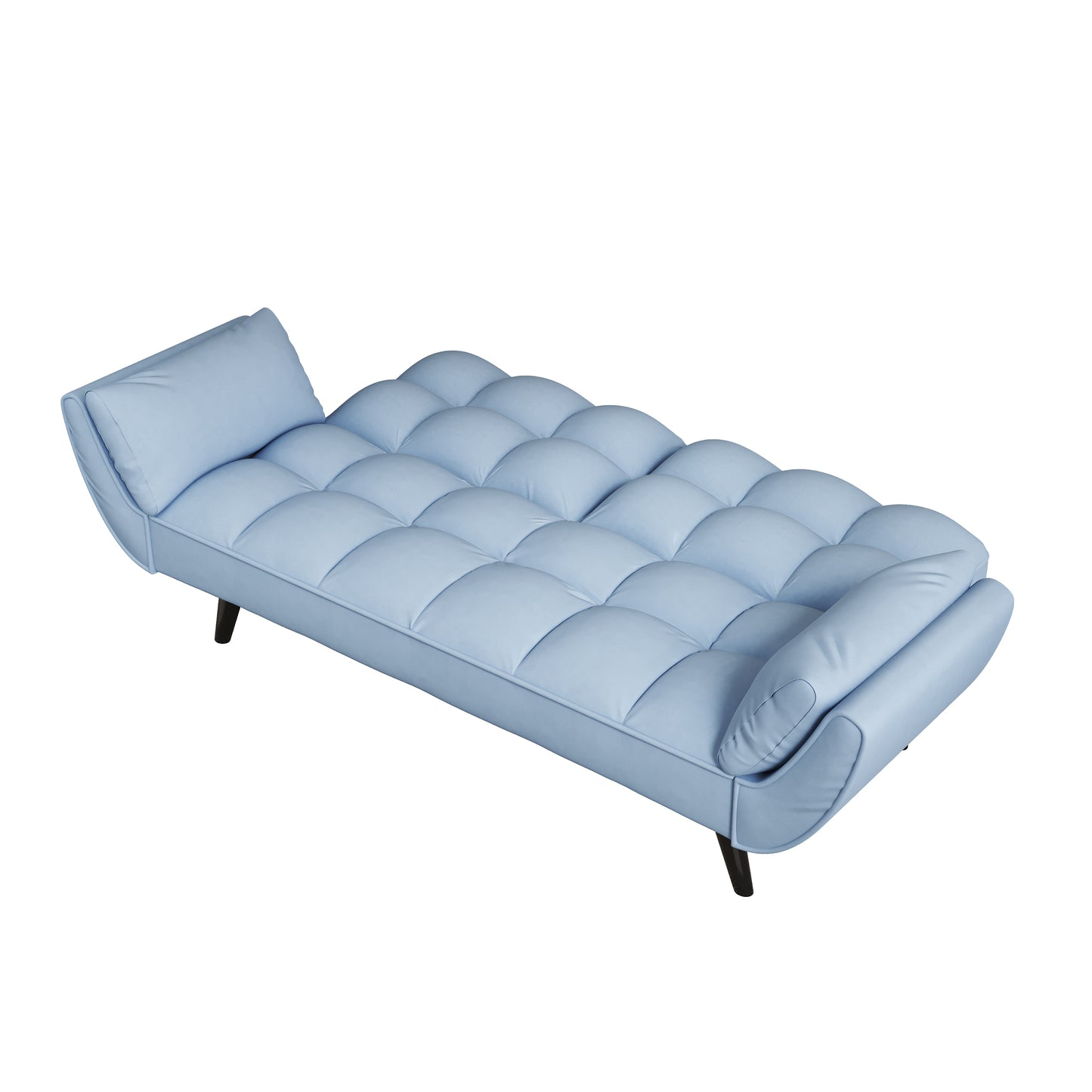 57 "blue sofa Soft two armrests throw pillow pillow comfortable fit apartment bedroom small space House to Home Furnishings LLC