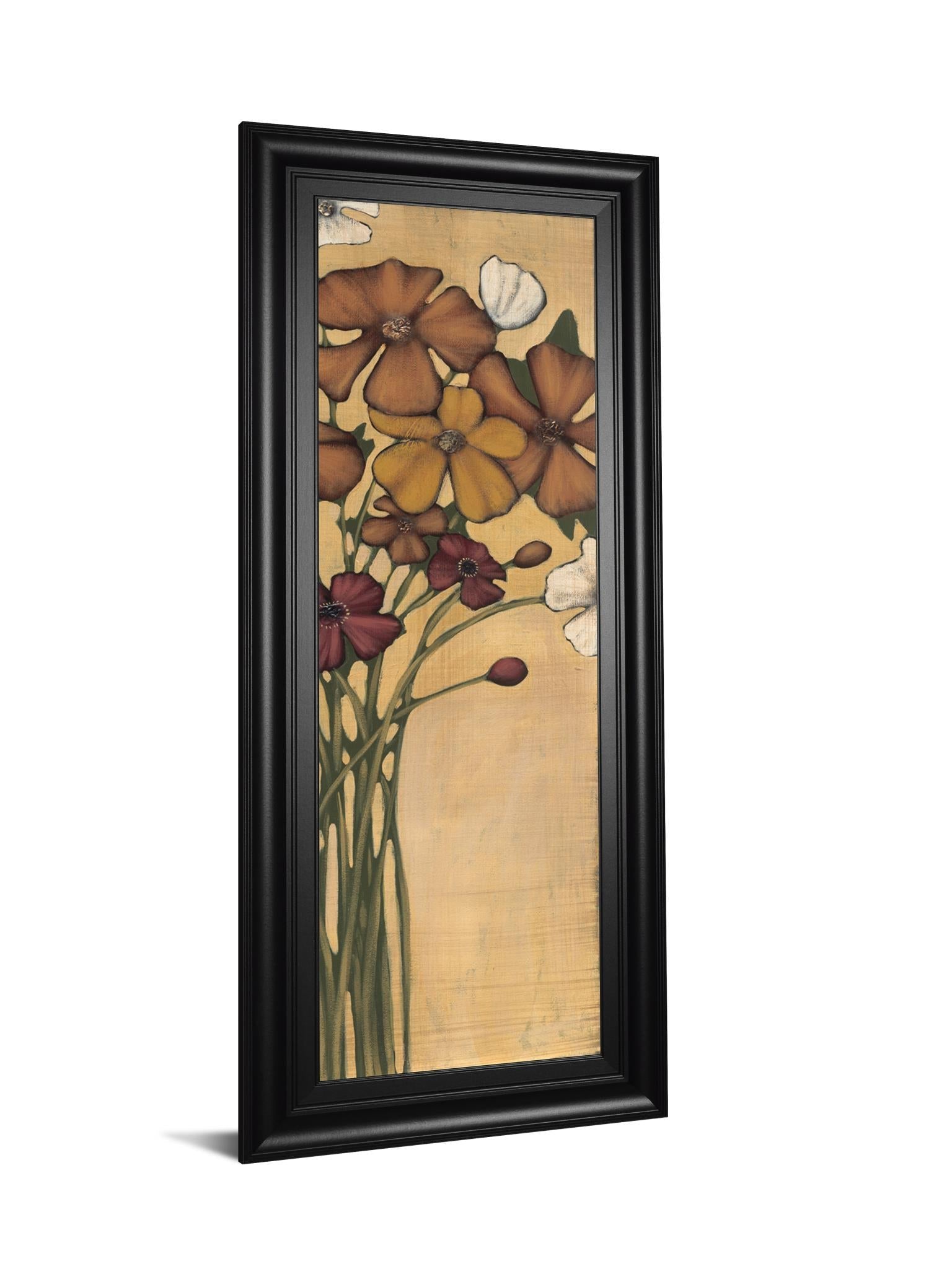 Wandering Bouquet By Maja - Framed Print Wall Art - Beige Classy Art