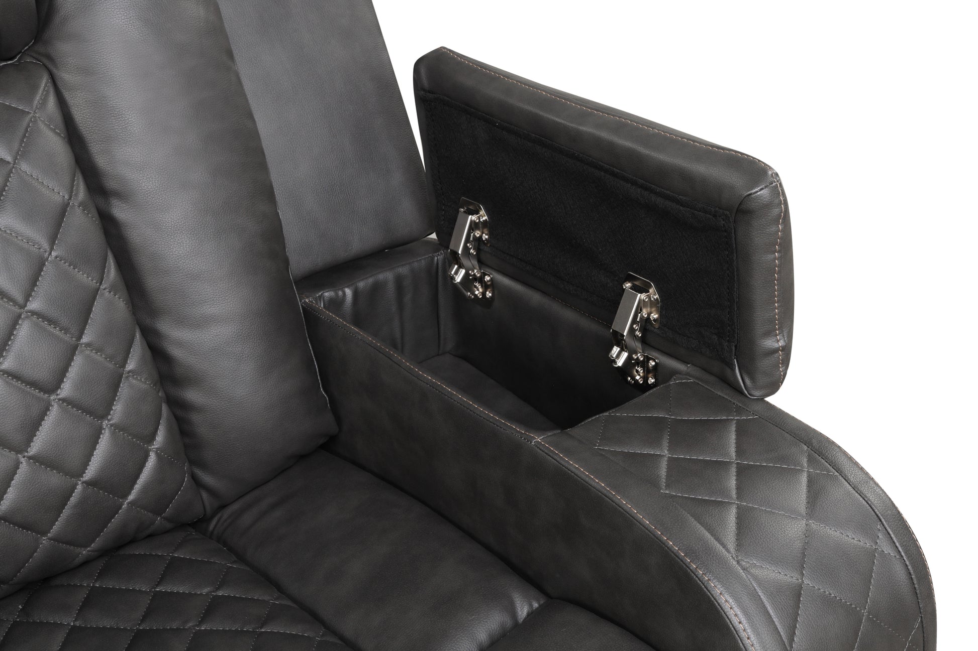 Benz LED & Power Recliner 2 PC Made With Faux Leather in Black (FREE SHIPPING) House to Home Furnishings LLC