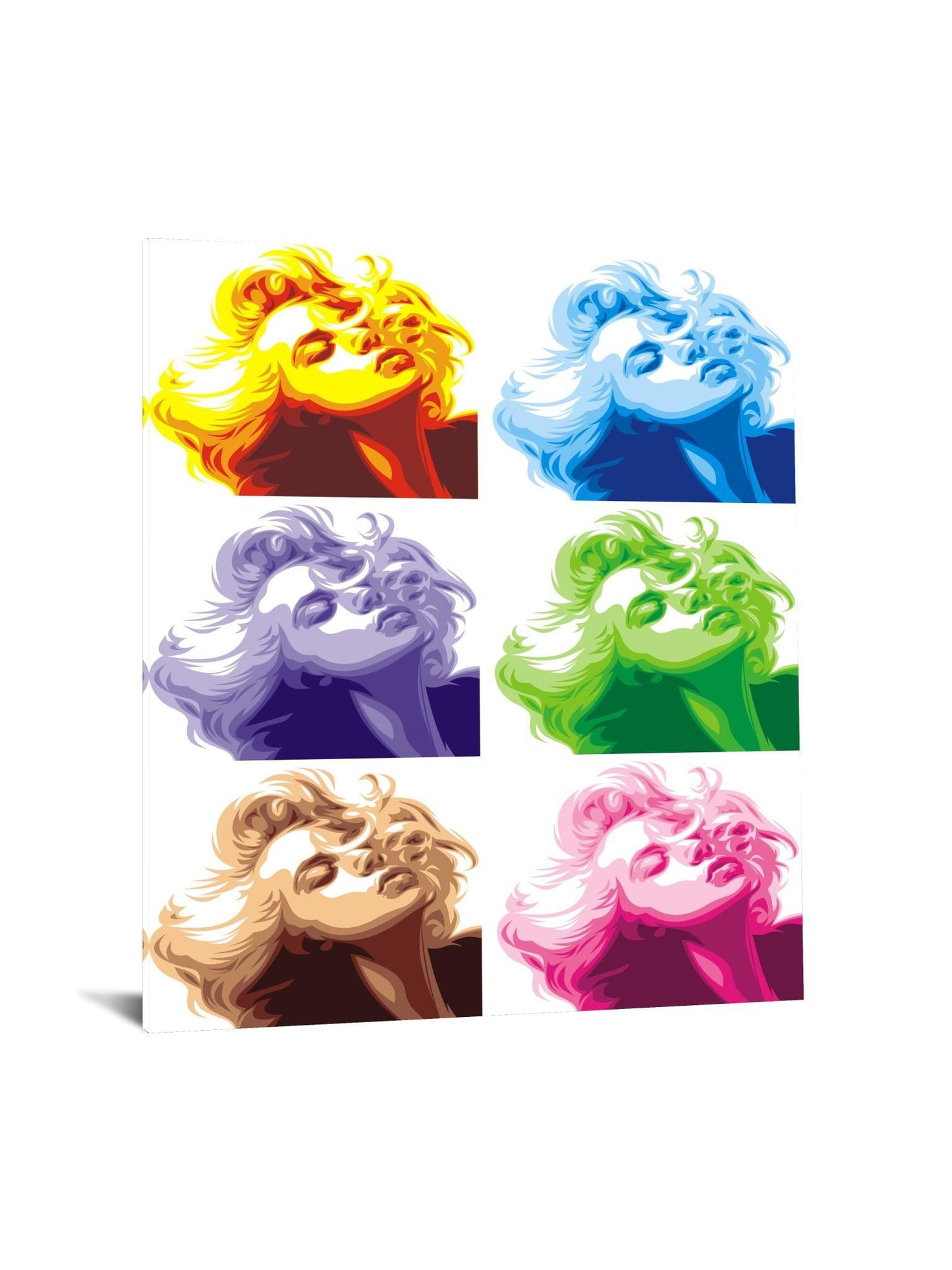 Tempered Glass With Foil - Marilyn - Purple Classy Art