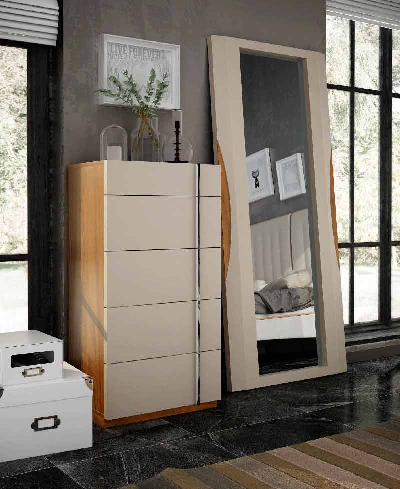 ESF Furniture - Fenicia Spain Chest with Standing Mirror - CADIZCSM ESF Furniture