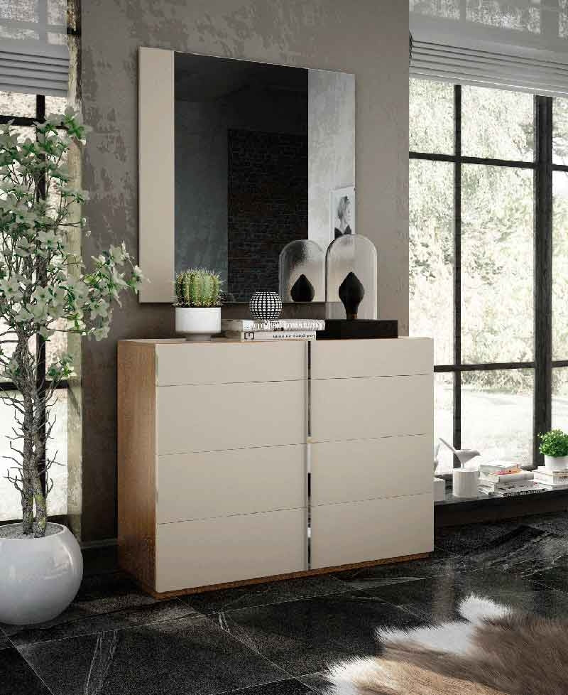 ESF Furniture - Fenicia Spain Single Dresser with Mirror - CADIZDM-2SET ESF Furniture