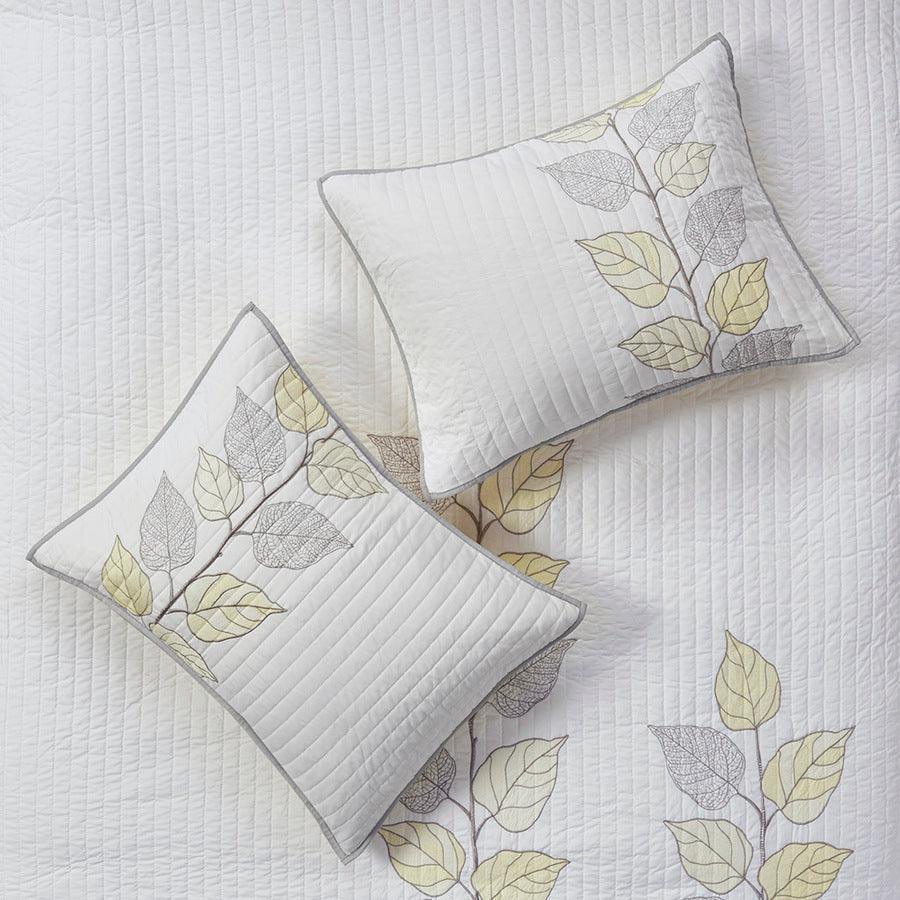 Caelie King/California King 6 Piece Reversible Coverlet Set Yellow Olliix.com